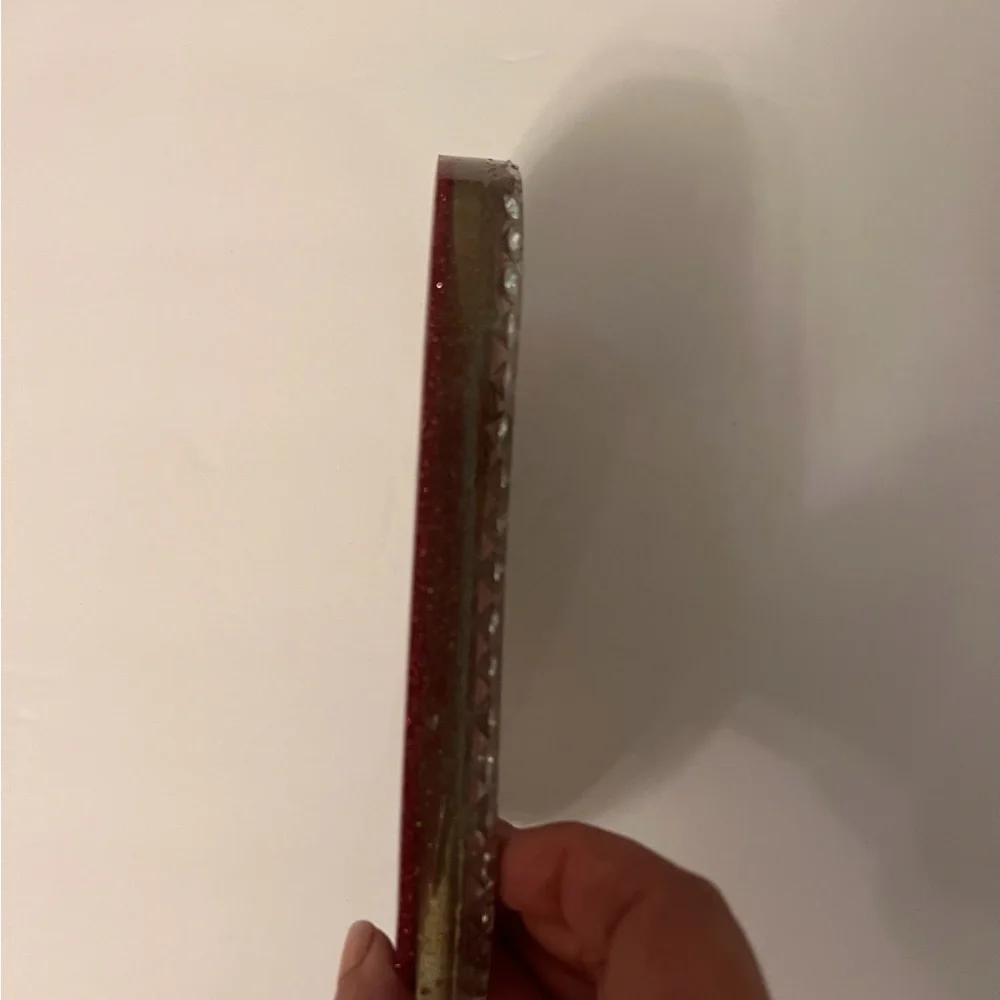 Pink Leopard Resin Tray with Rhinestones - Picture 3 of 5